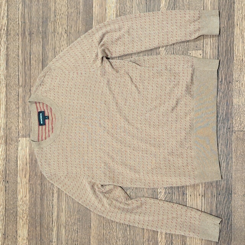 Tan Bonobos Sweater. Size medium
